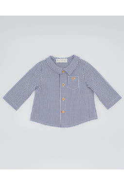 CAMISA CUADRO VICHY MARINO...