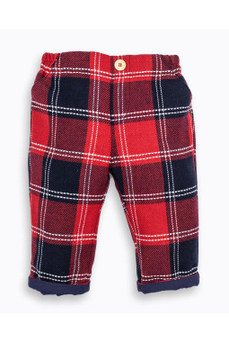 PANTALON TARTAN ROJO Y NAVY