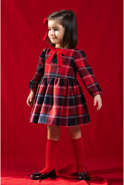 VESTIDO CUADROS TARTAN LANA...