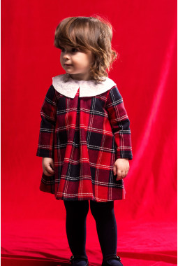 VESTIDO MINI CUADROS TARTAN...